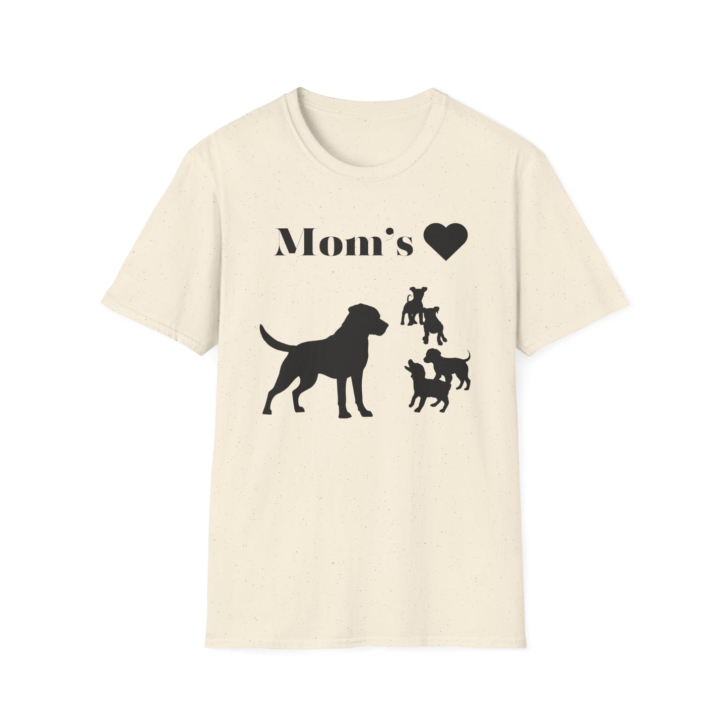 Dog Mom Silhouette T-Shirt - Perfect Gift for Mommy Dog Lovers