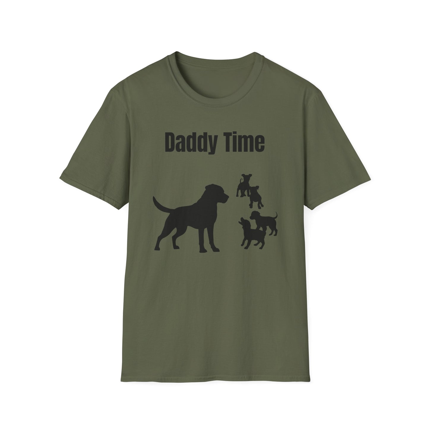 Daddy Time Silhouette T-Shirt - Dog Lover Gift