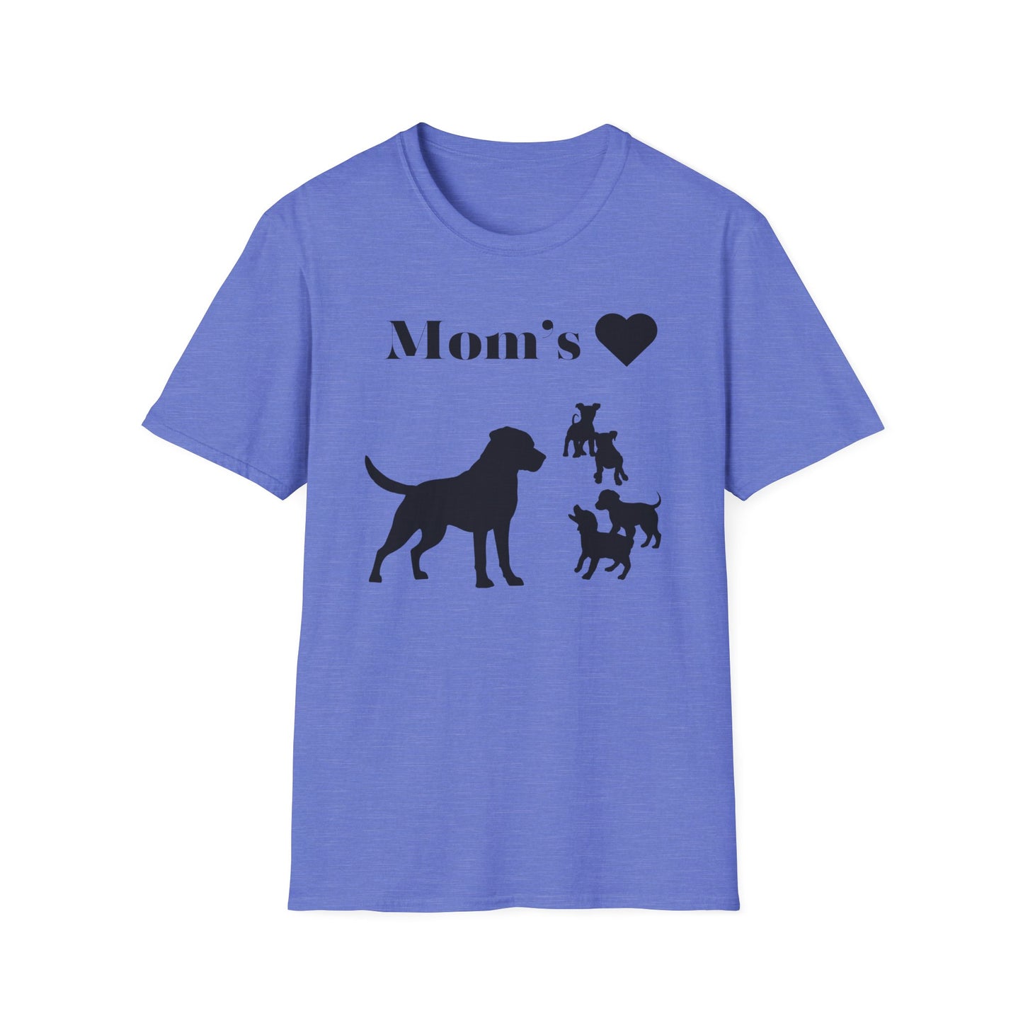 Dog Mom Silhouette T-Shirt - Perfect Gift for Mommy Dog Lovers