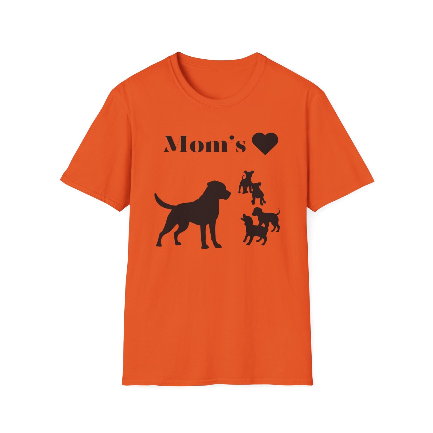 Dog Mom Silhouette T-Shirt - Perfect Gift for Mommy Dog Lovers