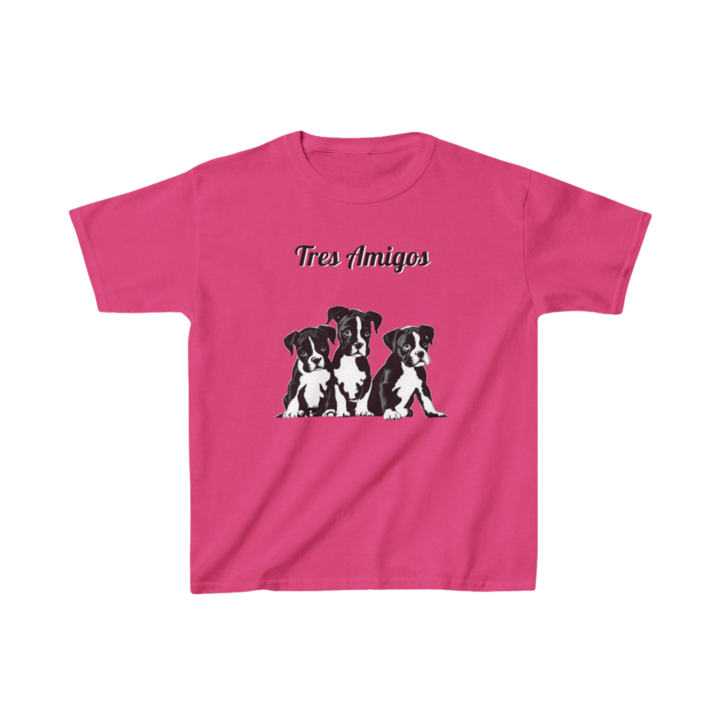 Kids Tee - Tres Amigos - Best Buddies - Adorable Boxer Puppies