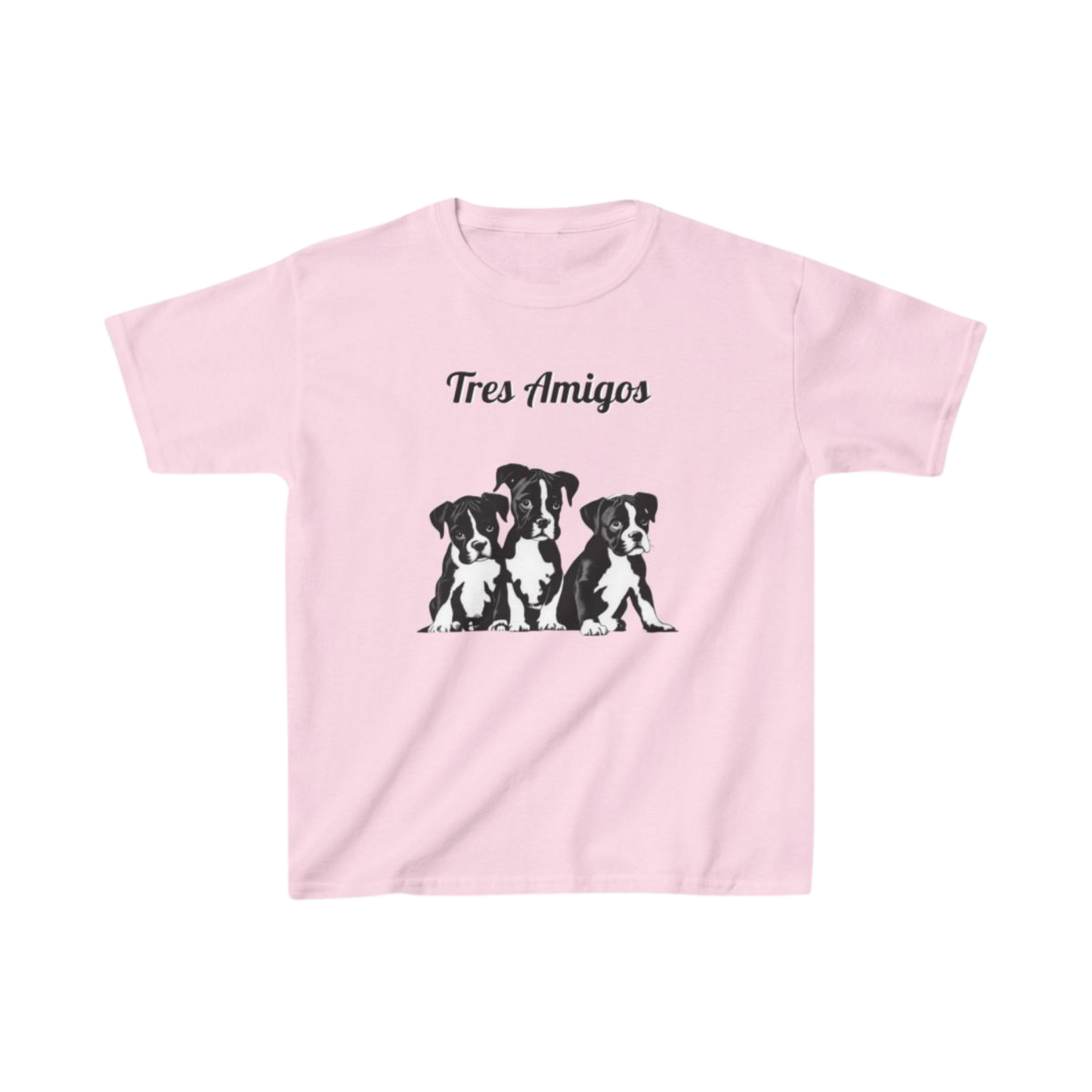 Kids Tee - Tres Amigos - Best Buddies - Adorable Boxer Puppies