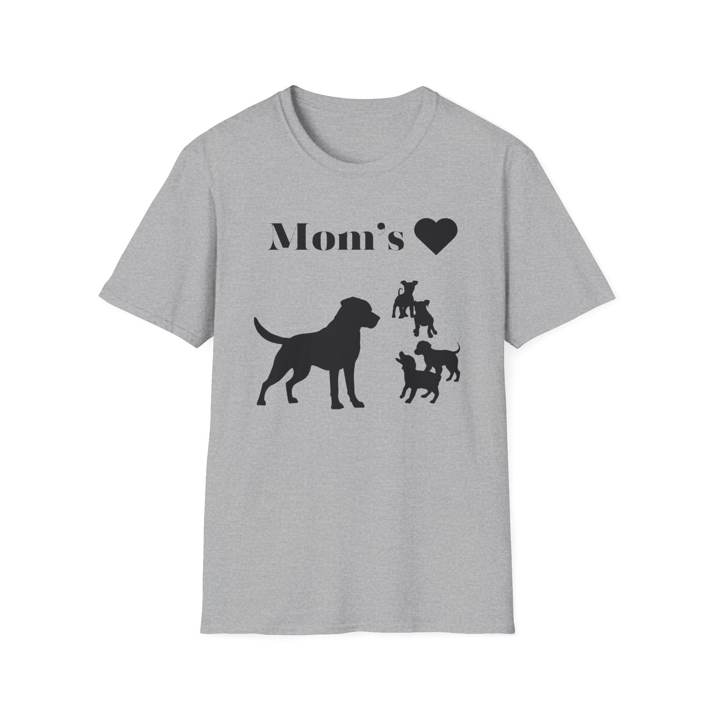 Dog Mom Silhouette T-Shirt - Perfect Gift for Mommy Dog Lovers
