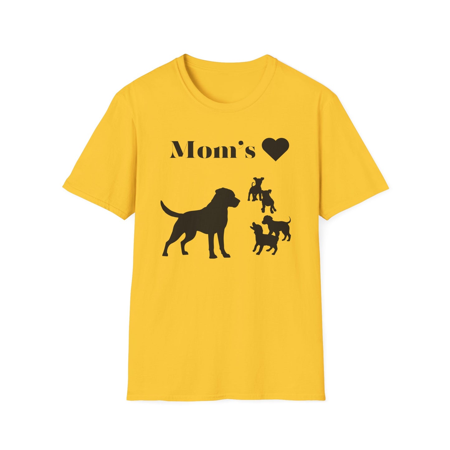 Dog Mom Silhouette T-Shirt - Perfect Gift for Mommy Dog Lovers