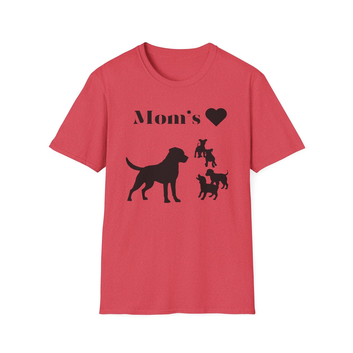 Dog Mom Silhouette T-Shirt - Perfect Gift for Mommy Dog Lovers