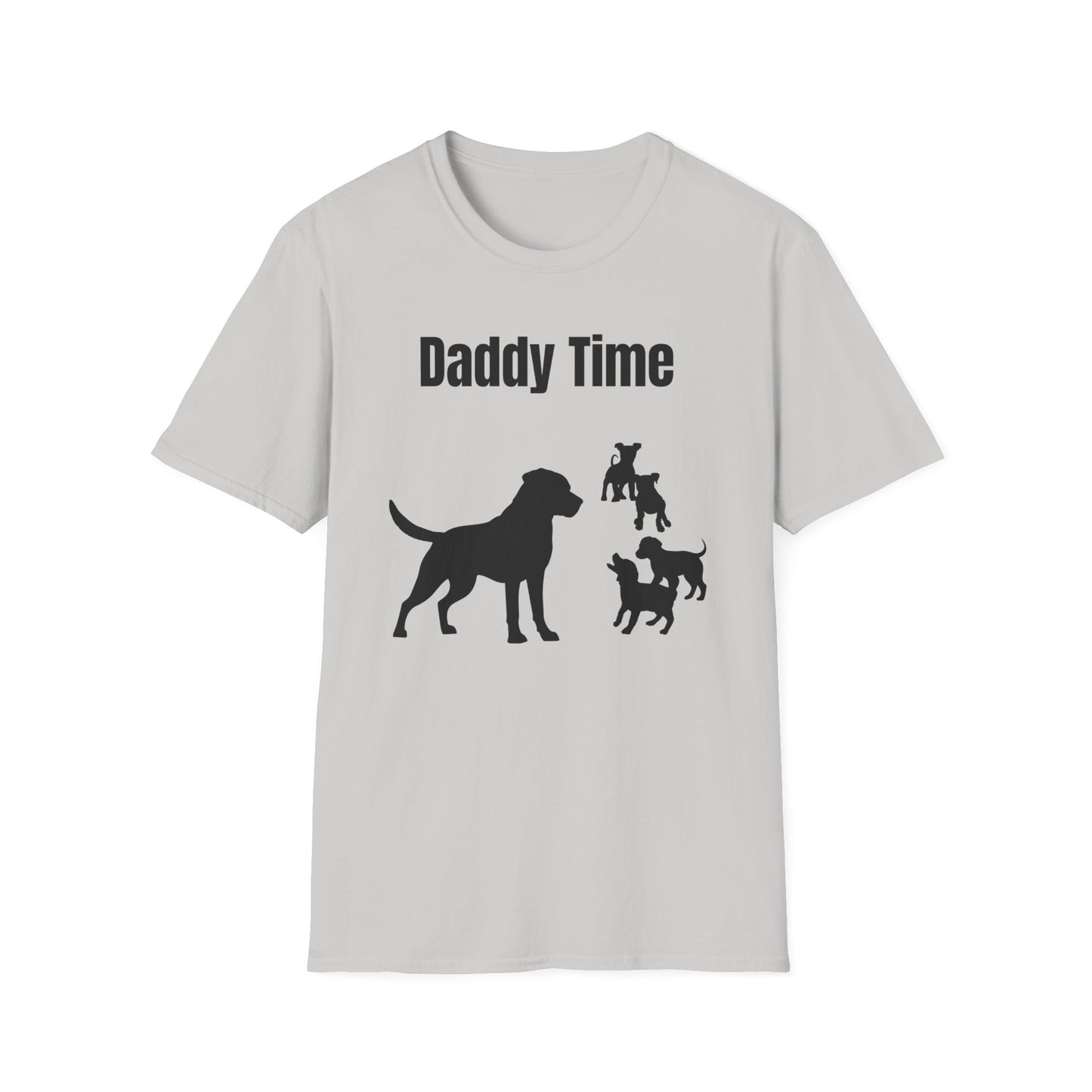 Daddy Time Silhouette T-Shirt - Dog Lover Gift