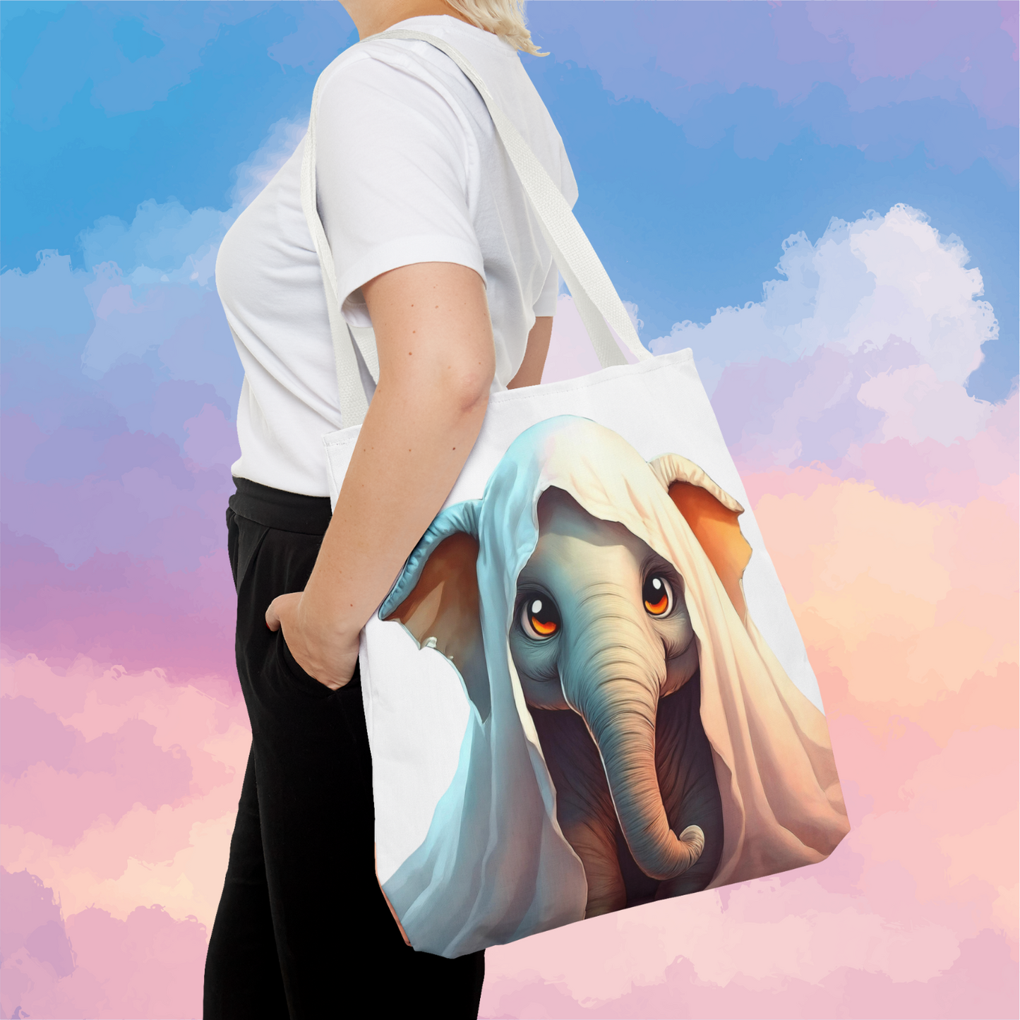 Adorable Baby Elephant Tote Bag | Durable Large Tote for Baby & Kids