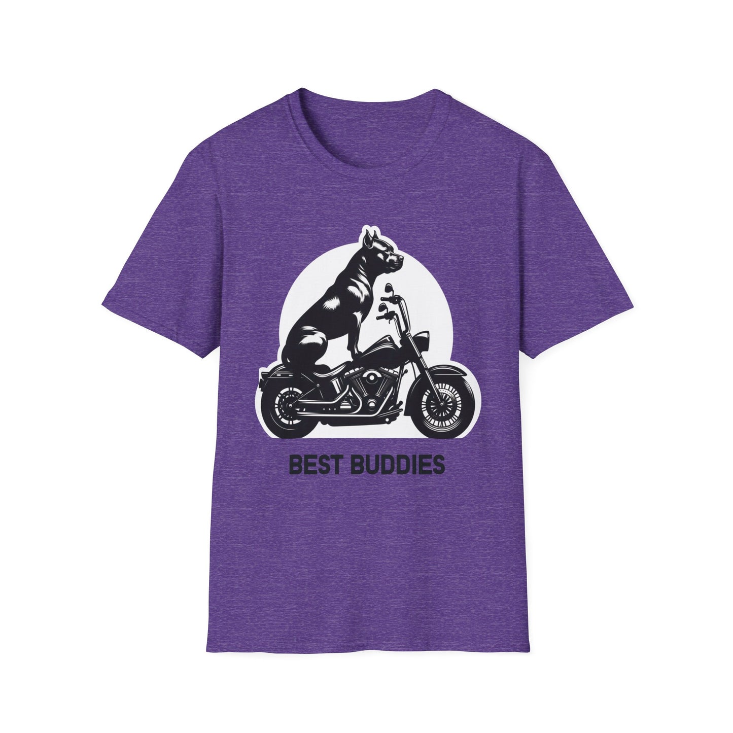 Pit Bull Silhouette Unisex T-Shirt | Motorcycle Enthusiasts Apparel | Black Text