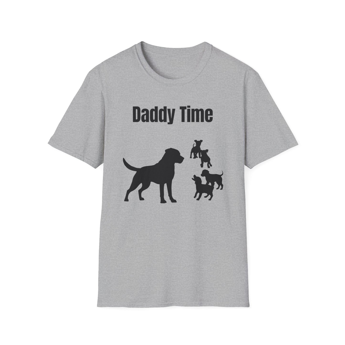 Daddy Time Silhouette T-Shirt - Dog Lover Gift